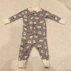 Hanna Andersson Gray Winter Bear Kids Sleeper